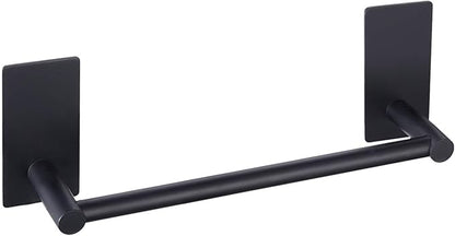 KES 9-Inch Self Adhesive Towel Bar Kitchen Towel Rack Wall Mount No Drill SUS 304 Stainless Steel Matte Black, A7000S23-BK