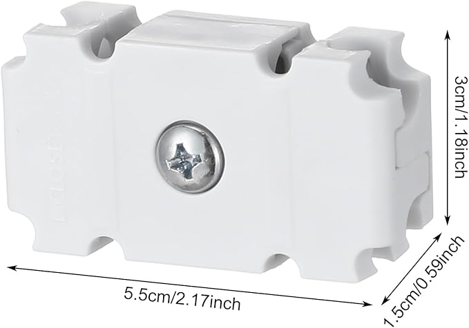 Weysat 6 Pcs Joiner Plates Set Closet Support Brackets Parts Shelf Organizer Joiner Plate Connectors for Shelf Organizer Grid Wall Clamps Grid Connectors