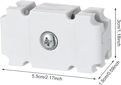 Weysat 24 Pcs Joiner Plates Set Closet Support Brackets Parts Shelf Organizer Joiner Plate Connectors for Shelf Organizer Grid Wall Clamps Grid Connectors
