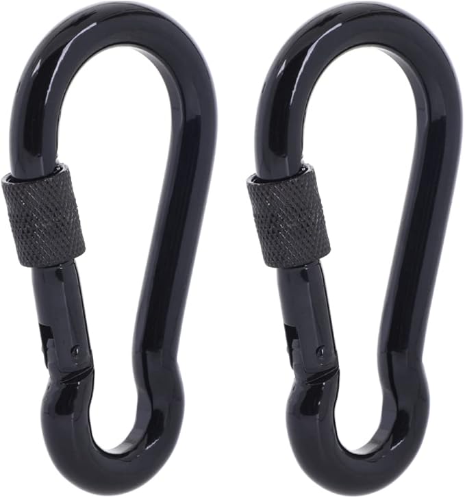 Carabiner Clips, 316 Stainless Steel Carabiner Clip, Heavy Duty Carabiner Hooks, Keychain Carabiners, Multi-Purpose Spring Snap Hook for Dog Leash, Outdoor Camping, Swing, Hammock
