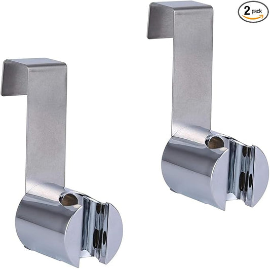 2 Pack Bidet Sprayer Holder for Toilet Attachment Bathroom Hanging Bracket for Handheld Shower Toilet Bidet Sprayer,Stainless Steel Toilet Tank or Wall Mounted Bathroom Head Hold