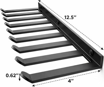 Wall Mounted Home Gym Equipment Storage Rack for Resistance Bands, Cable Attachments, Lifting Belts, Jump Ropes and Chains