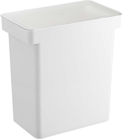 YAMAZAKI Home Tower Airtight Pet Food Storage Container - Cat And Dog Food Holder Bin With Transparent Lid And Handle - Extra Large - Polypropylene - 6.6 Gallons, 25 Liters