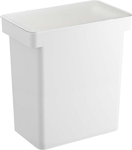 YAMAZAKI Home Tower Airtight Pet Food Storage Container - Cat And Dog Food Holder Bin With Transparent Lid And Handle - Extra Large - Polypropylene - 6.6 Gallons, 25 Liters