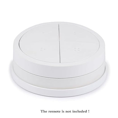 Ultra Slim Wall Holder for Philips Hue Light Switch Remote, UHOLDZU Aluminum Made Invisible Design Remote Control Holder for The Hue Dimmer Switch Wall Plate Replacement (for Tap Dial Switch, White)