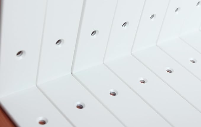 12 Pack - L 6" x H 6" x W1.5, 5mm Thick White L Shelf Bracket, Iron Shelf Brackets, Metal Shelf Brackets, Floating Shelf, Shelf Supports with Screws