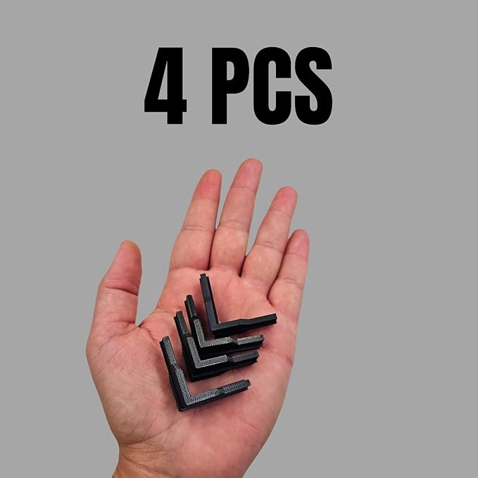 Whalen Post Insert Corner Connector for Shelving Costco (4 PCS), Black