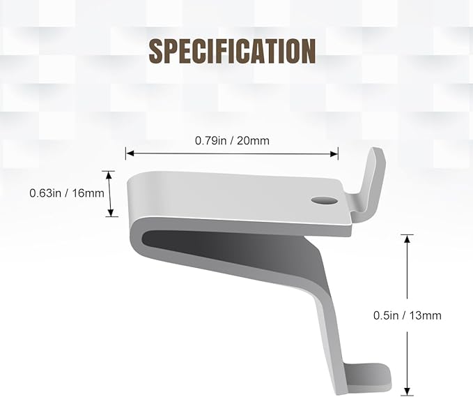 Lenink 28 Piece 256P-ZC Adjustable Pilaster Shelf Clip Shelving Brackets Clips for Metal and Wood Shelving