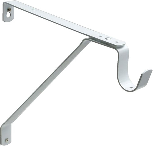 Nuk3y Heavy Duty Adjustable Shelf Rod Support Bracket (White)
