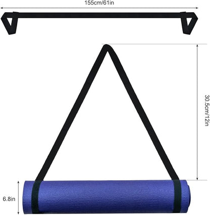4 Pcs Yoga Mat Strap,Adjustable Yoga Mat Multi-Purpose Straps Carrier Strap Yoga Sling for Yoga Mat Exercise,3 Color