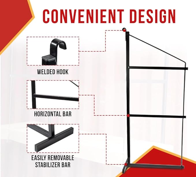 Mytee Products 3 Pack of 3 Tier Shipping Container Shelving Bracket with 18"(D) x 60"(H) - Black Powder Coated Steel Shelf Brackets for Heavy Duty Trailer Containers - Easy to Assemble & Remove