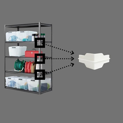 Whalen Post Insert Corner Connector for Shelving Costco (4 PCS) (White)