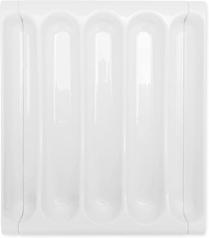 Camco Adjustable Cutlery Tray - Designed for RV and Compact Kitchen Drawers, Adjusts Between 9" and 13" for an Easy Custom Fit -White (43503)