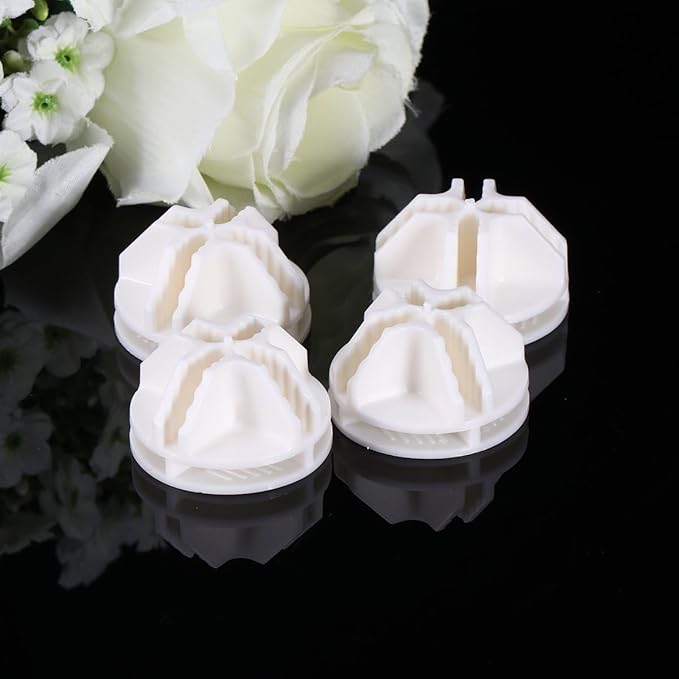 20 Pcs White Plastic Wire Cube Connectors Wire Grid Cube Connectors for Modular Closet Storage Organizer and Wire Grid Cube Storage Shelving Closet Mounted Storage, Clothing and Closet Storage