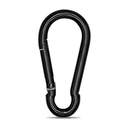 Large Carabiner Clip Hook, 4 inch 1 pc Black Heavy Duty Spring Snap Hook Key Chain, Carabiners Clips for Outdoor Camping, Swing Set, Hammock, Hiking Travel, Fishing, Quick Link Keychain