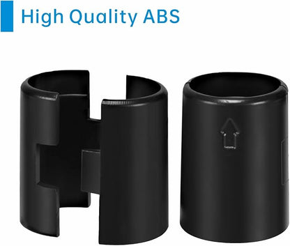 22mm Wire Shelf Clips – Jamiikury Black Plastic Shelf Lock Clips for Metric 22mm Posts Only – Check Size Before Purchasing - 100pcs (50 Pairs)
