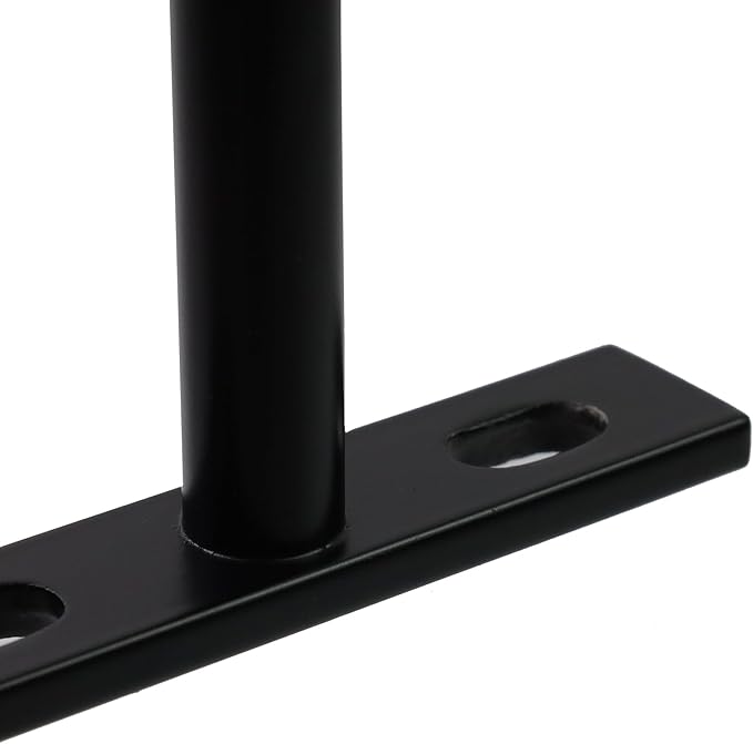 Antrader Black Floating Shelf Bracket,2 Inch Hidden Shelf Brackets for Floating Wood Shelves,Screws and Wall Plugs Included,4Pcs