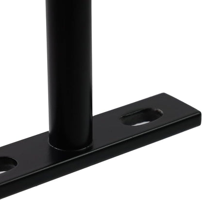 Antrader Black Floating Shelf Bracket,2 Inch Hidden Shelf Brackets for Floating Wood Shelves,Screws and Wall Plugs Included,4Pcs