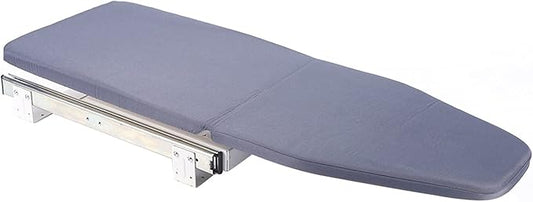 180° Rotation Wall-Mounted Ironing Board Foldable Clothes Ironing Table Pull-Out Stow Away Ironing Board Retractable Small Ironing Board Ironing Storage Station for Home Apartment Gray