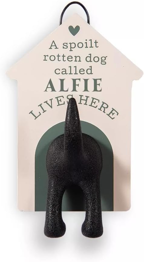 Personalised Dog Lead Hook (Alfie)