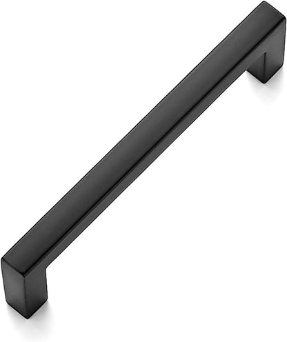 Ravinte Solid 3-3/4 Inch Center to Center Slim Square Bar Drawer Handles - Cabinet Hardware in Matte Black - Kitchen Handles and Pulls for Drawers and Cabinets