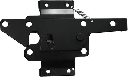 Self-Locking Gate Latch Heavy Duty Post Mount Automatic Gravity Lever Wood/PVC Fence Gate Lock with Fasteners Hardware,for Secure Pool |Yard | Garden, Steel,Black