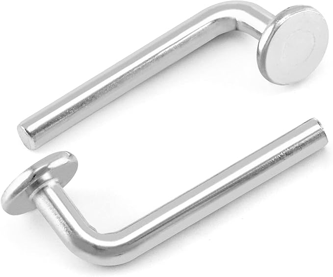 QWORK Pallet Rack Drop Pin, 50 Pcs M7x55mm Accessory Shelving System, Heavy Duty J Bolt Safety Universal Pins, Cross Beam Locker Drop Pin for Warehouse, Home