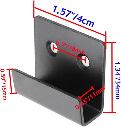 Wall Mounted Hook Fastener Tile Bracket for Ceramic Tile Display Small - 6pcs