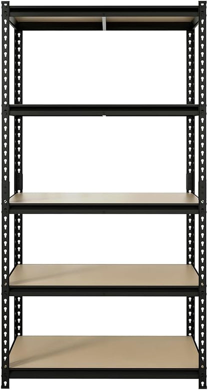 JEKOSEN 6000Lbs Storage Shelves Heavy Duty 5 Tier Adjustable Garage Shelving,Utility Rack Shelf Units for Closet Pantry Basement Kitchen Warehouse,36" Wx18 Dx72 H,Black