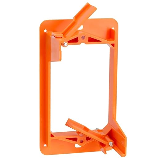 Cmple - Low Voltage Mounting Bracket 1 Gang Multipurpose Drywall Mounting Wall Plate Bracket (Single Gang, 10 Pack)