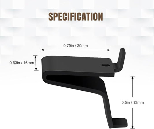 Lenink 256P-ZC Adjustable Pilaster Shelf Clip, 28 Pcs Black Shelving Brackets Clips for Metal and Wood Shelving