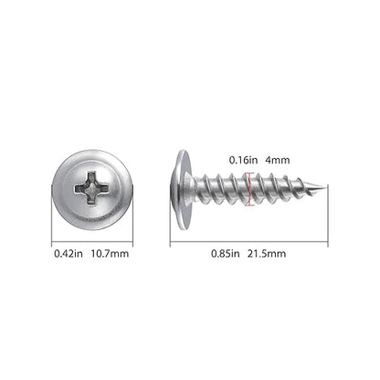 Wensilon(616 pcs) Phillips Truss Head Wood Screws、Self Tapping Screws、Concrete Screws with Drywall Plastic Anchors Assortment Kit