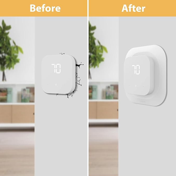 CaseBot Wall Plate Cover Compatible with Amazon Smart Thermostat 2021, Practical and Stylish Decoration Bracket Mount, White