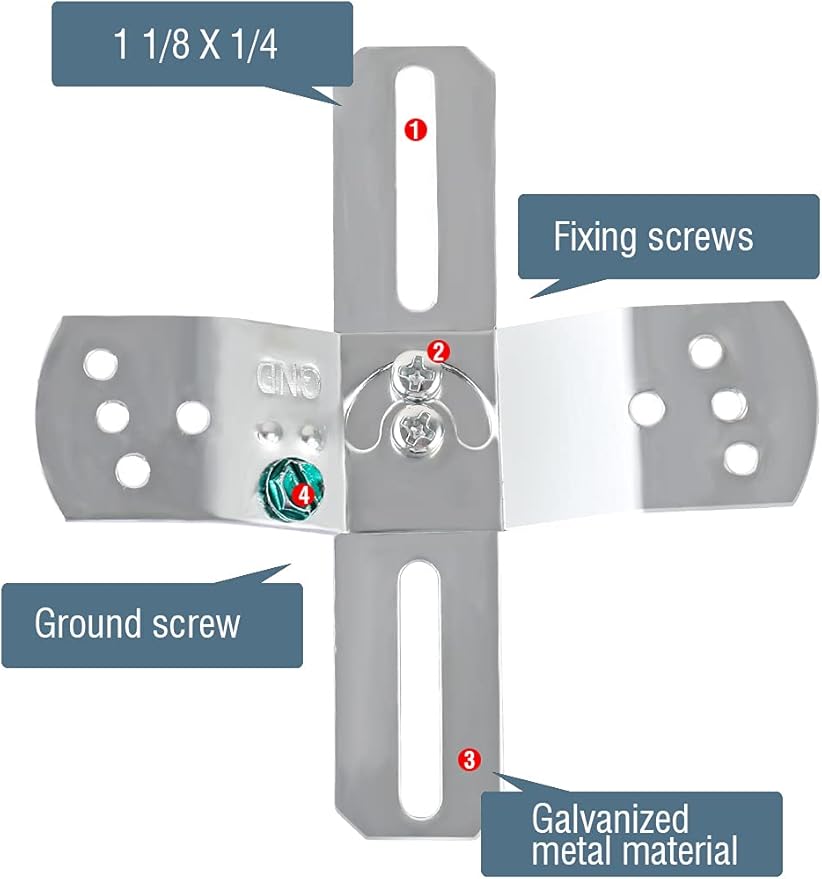 Light Fixture Mounting Bracket,4" Universal Crossbar,Mount Bracket Light Crossbar with Screws and Nuts,Rotatable and Fixed.Used for Pendant Lamps,Wall Lamps and Living Room Lamps,2 Pack.