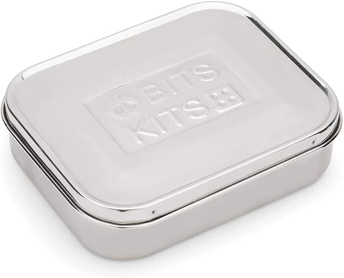 Stainless Steel Bento Box Lunch and Snack Container for Kids and Adults, 2 Sections