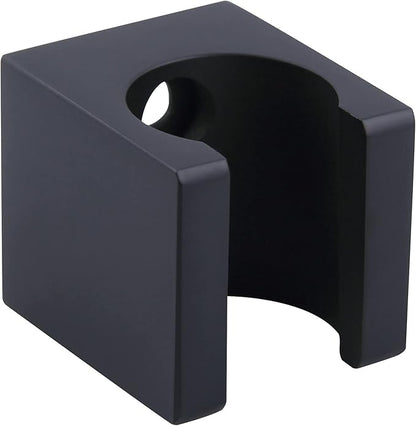 Angle Simple Shower Wand Holder, Brass Shower Head Hanger, Sprayer Nozzle Handle Bracket, Matte Black