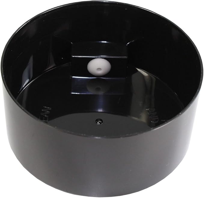 Pawvac 12 Ounce Vacuum Sealed Pet Food Storage Container; Black Cap & Body/Black Paws