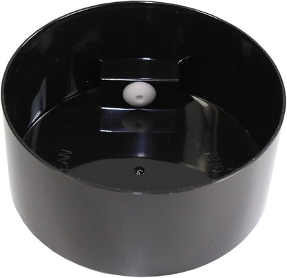 Pawvac 12 Ounce Vacuum Sealed Pet Food Storage Container; Black Cap & Body/Black Paws