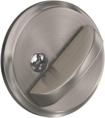 Schlage B60 N 619 Deadbolt, Keyed 1 Side, Highest Residential Security, Satin Nickel