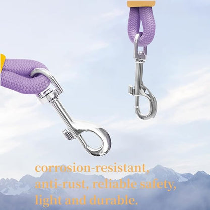 Flag Clips Swivel Snap Hooks, 4 Pcs Zinc Alloy 1.8 Inch Multifunctional Swivel Snap Hooks for Dog Leash Hook Boat Rope Keychain