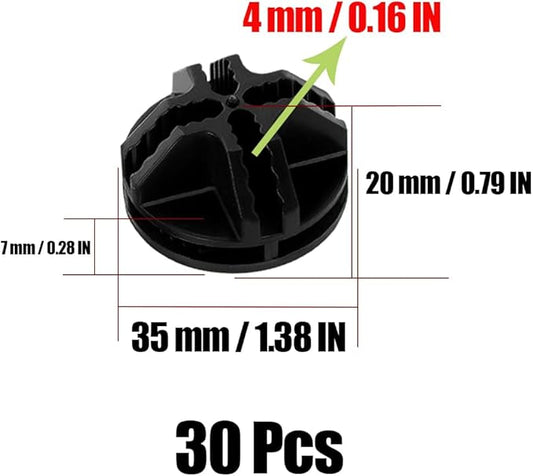 30Pcs Wire Cube Connectors, Wire Grid Cube Organizer Connector Plastic Storage Cube Connectors for Modular Closet Storage Organizer and Wire Grid Cube Storage Shelving, Black