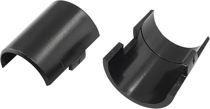 Hordion 12Pcs Wire Shelf Clips, Plastic Shelf Lock Clips for 1-1/2 Inch Post- Shelving Sleeves Replacements, Shelves Accessories for Wire Shelving System (Black)