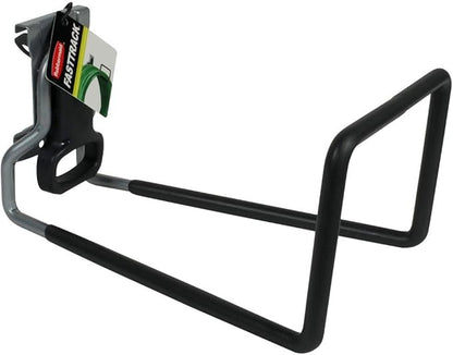Rubbermaid Fasttrack All in 1 Rail Garage Storage System 50 Pound Capacity Water Garden Hose Hook, Black (2 Pack)