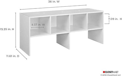 ClosetMaid 508200 Heavy Duty Shelf Organizer with Shoe Rack and Cube Storage, Espresso (2 Pack)