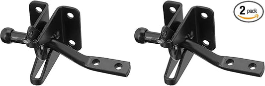 National Hardware N184-861 BPB21 Automatic Gate Latch in Black (Pack of 2)