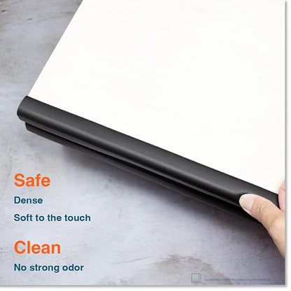 Roving Cove Slimfit Edge Protector for Baby Proofing (9ft Small Edge Only), Soft Rubber Foam Furniture Edge Bumper Guard, Desk Edge Cushion, 3M Adhesive, Onyx Black