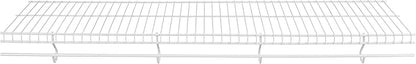 Rubbermaid Free-Sliding Wire Shelf, White, Adjustable Shelving with Free-Slide Design for Closet Organization System, 12”x 4’, 1 Pack | Free-Slide Design, 1 Pack