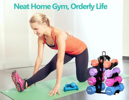 3-Tier | 4-Tier Dumbbell Rack for Dumbbells , A-Frame Weight Stand Only, Compact Space-Saving Design for Home Gym, Heavy-Duty Alloy Steel Organization Rack (Dumbbells Not Included ）