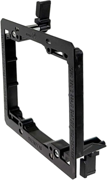 iMBAPrice LV2-1 Low Voltage Mounting Bracket, 2-Gang, 1-Pack | Dual Gang Wall Plate Bracket for Telephone, Network, HDMI, Coaxial & Speaker Cables | Low Voltage Mud Ring