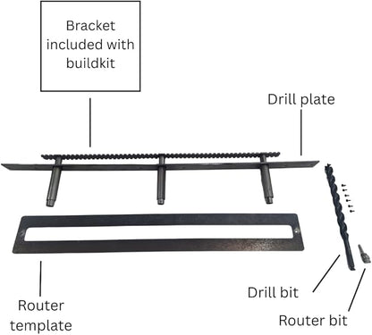 Floating Shelf Brackets - Sheppard Brackets - Easy Install - Heavy Duty (28 inch Build Kit)